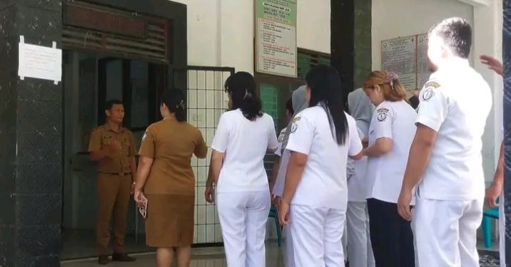 OHITO LAI’A, SKM Pimpin Langsung Apel Pagi Diwilayah UPTD Puskesmas Kecamatan Onolalu.