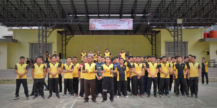 Sambut HUT RI Ke-78, Polres Nias Selatan Gelar Beberapa Lomba Olahraga