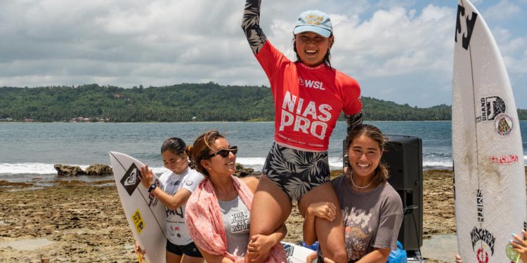 Peselancar Jepang Cocona Kawase Juarai WSL Nias Pro 2023 Kategori Women’s Junior