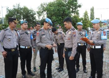 Gelar Gaktibplin Seksi  Propam Polres Nias Selatan  Cegah Pelanggaran Personil.
