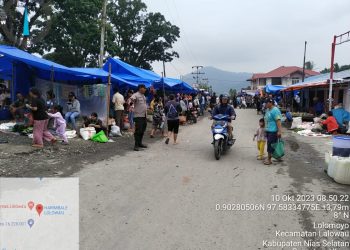 Bhabinkamtibmas Polsek Lolowau Pererat Silaturahmi dan Sampaikan Pesan Kamtibmas