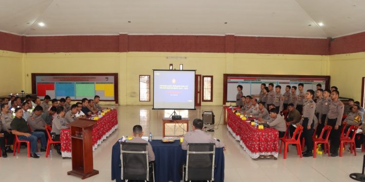 Polres Nias Selatan Gelar Lat  Pra Ops”Ops Mantap Brata Toba  Tahun 2023-2024”