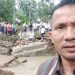 Jembatan   Sungai Demba Penghubung Lima Desa   Kecamatan Onolalu Putus  di Bawa Arus Banjir